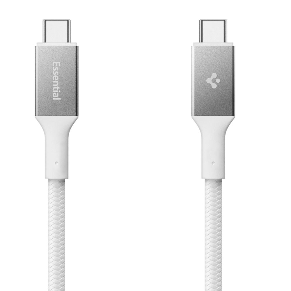 Kabel do danych i ładowania USB-C - USB-C Spigen EB10010CC, 100W, 1m, Biały ACA08774