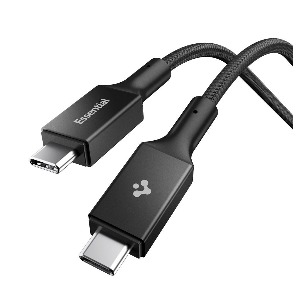 Kabel do danych i ładowania USB-C - USB-C Spigen EB10010CC, 100W, 1m, Czarny ACA09459