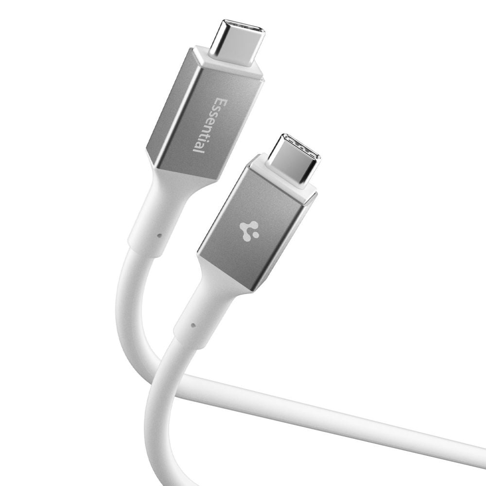 Kabel do danych i ładowania USB-C - USB-C Spigen EB10020CC, 100W, 2m, Biały ACA08775