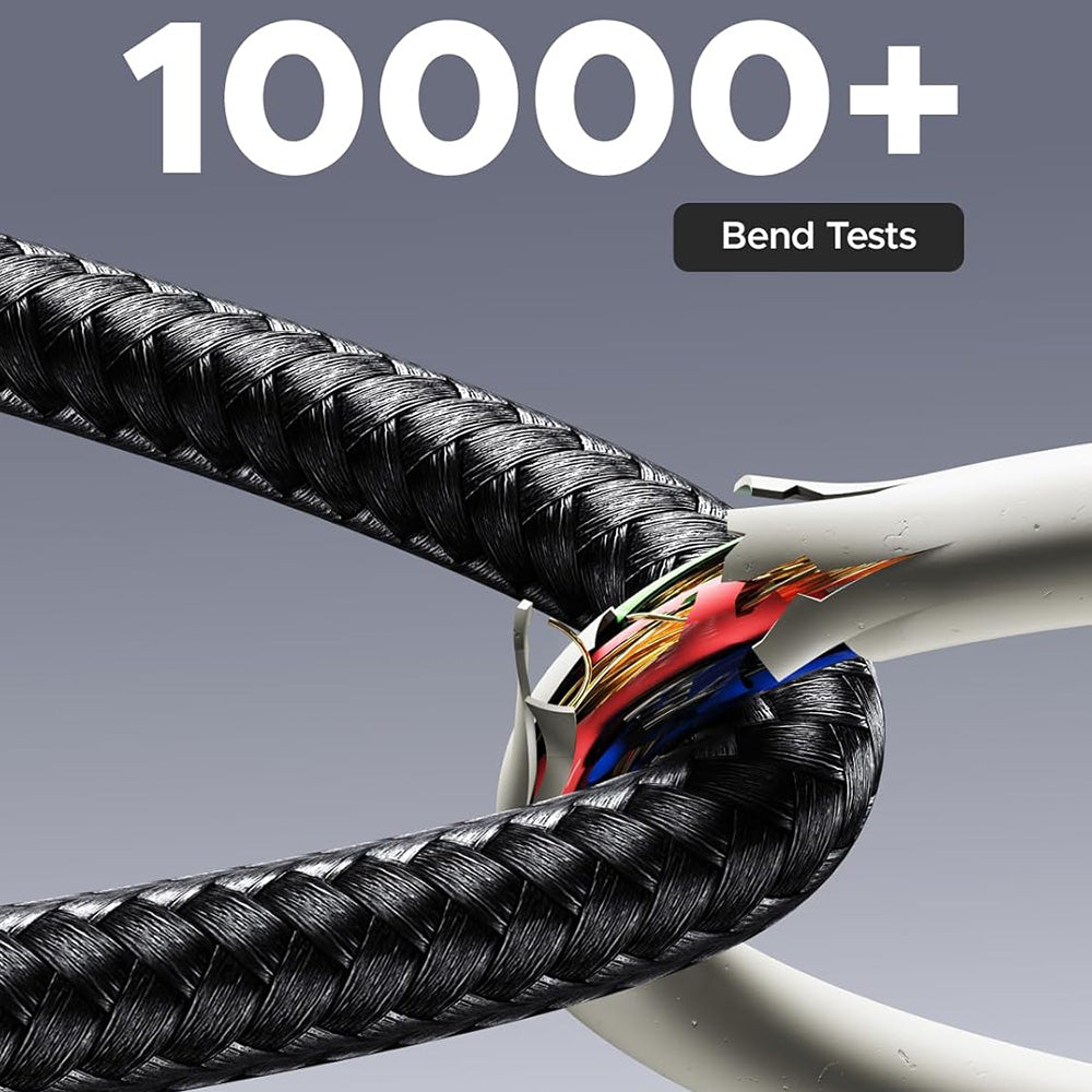 Kabel do danych i ładowania USB-C - USB-C UGREEN 65866 Display, 240W, 1m, Szary