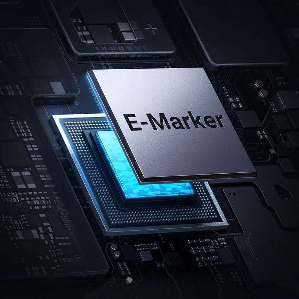 Kabel do danych i ładowania USB-C - USB-C UGREEN 65866 Display, 240W, 1m, Szary