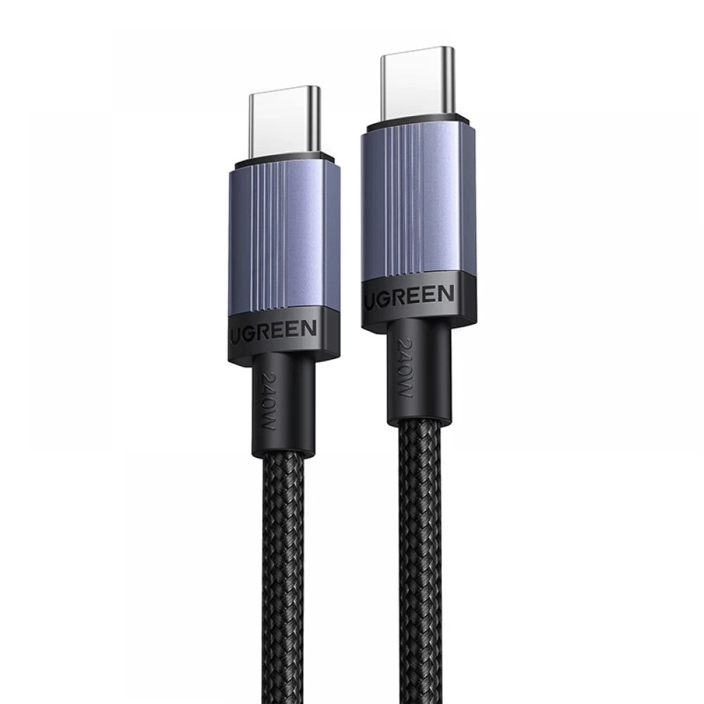 Kabel do danych i ładowania USB-C - USB-C UGREEN L532, 240W, 3m, Szary