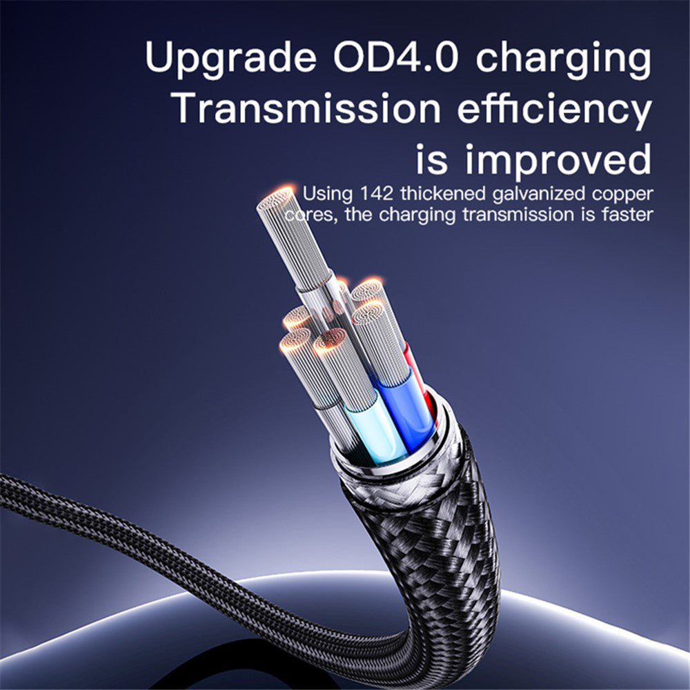 Kabel do danych i ładowania USB-C - USB-C Yesido CA183, 60W, 2m, Czarny