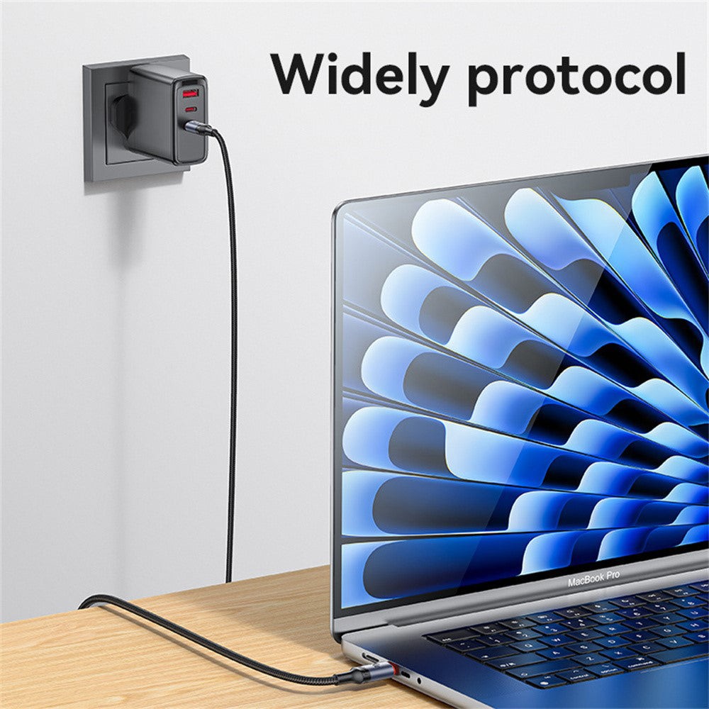 Kabel do danych i ładowania USB-C - USB-C Yesido CA185, 240W, 1.2m, Czarny
