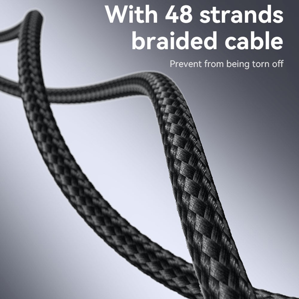 Kabel do danych i ładowania USB-C - USB-C Yesido CA185, 240W, 1.2m, Czarny
