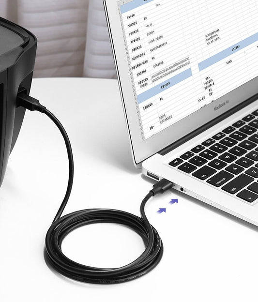 Kabel do drukarki UGREEN US135, USB-A - USB-B, 1,5m, Czarny