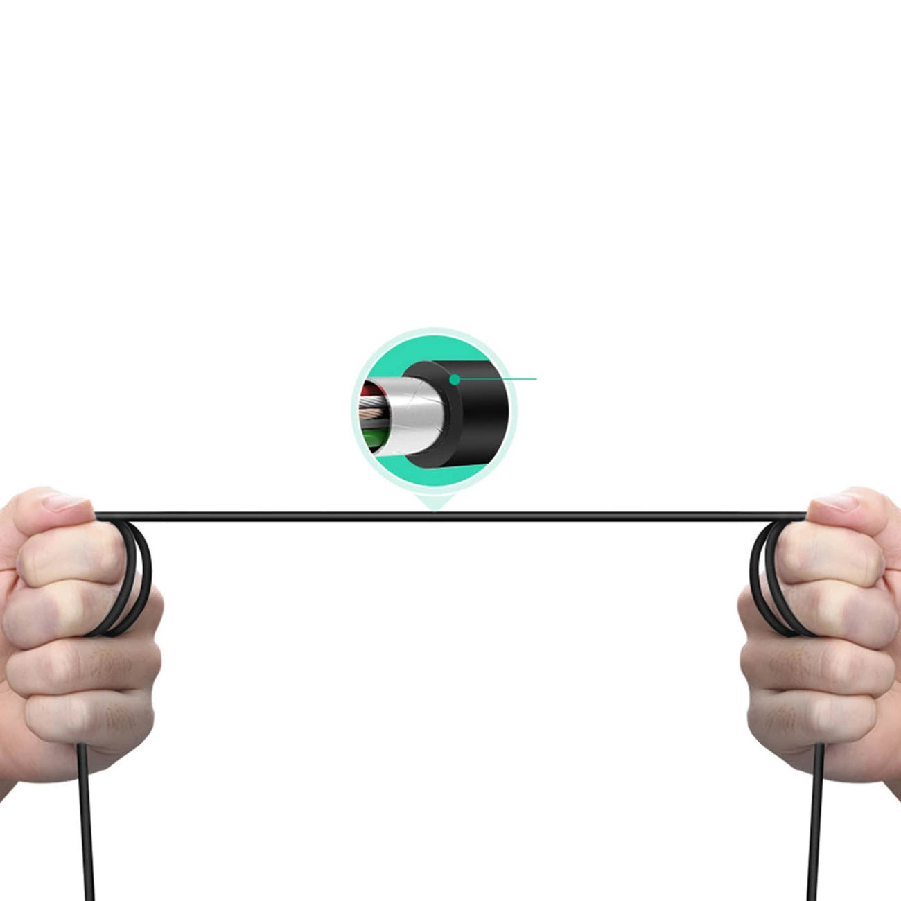 Kabel do drukarki UGREEN US241, USB-C - USB-B, 2 m, czarny