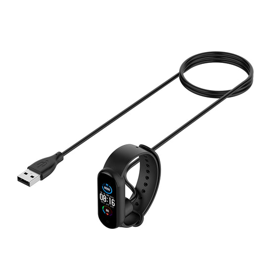 Kabel ładowania Techsuit TXC1 dla Xiaomi Smart Band 7 / 6 / 5, USB-A, Czarny