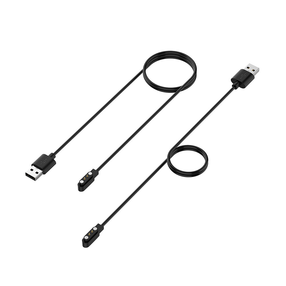 Techsuit TXC4 Charging Cable for Oneplus Nord Watch / Haylou Bling LS12 / RT LS05S, USB-A, Black