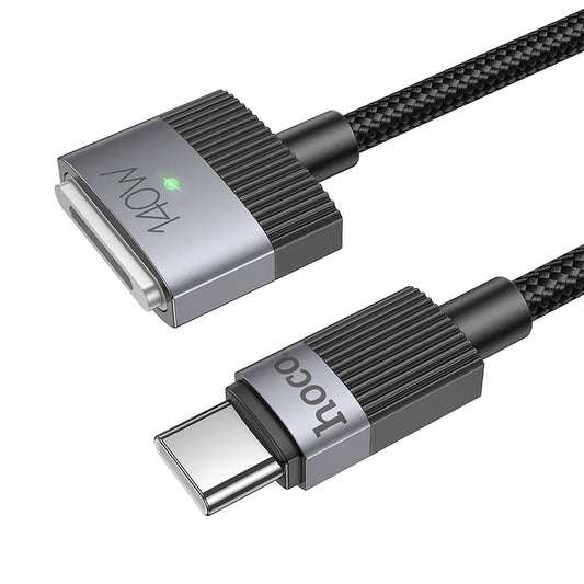 Kabel ładowania HOCO U141, USB-C - MagSafe 3, 140W, 1.8m, Czarny