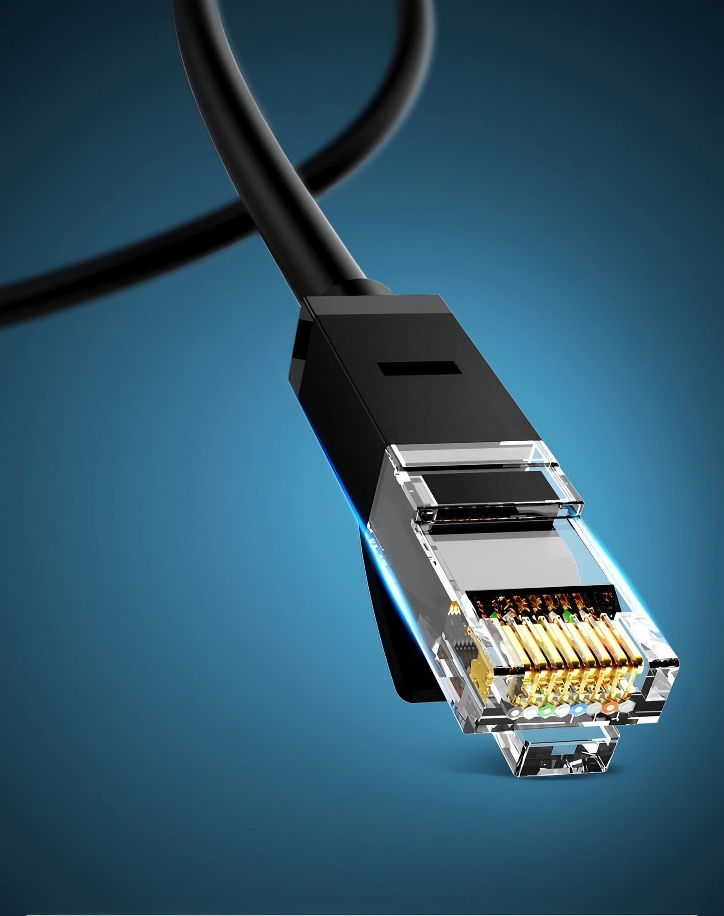 Kabel sieciowy UGREEN NW102, UTP, Cat6, 5m, Czarny