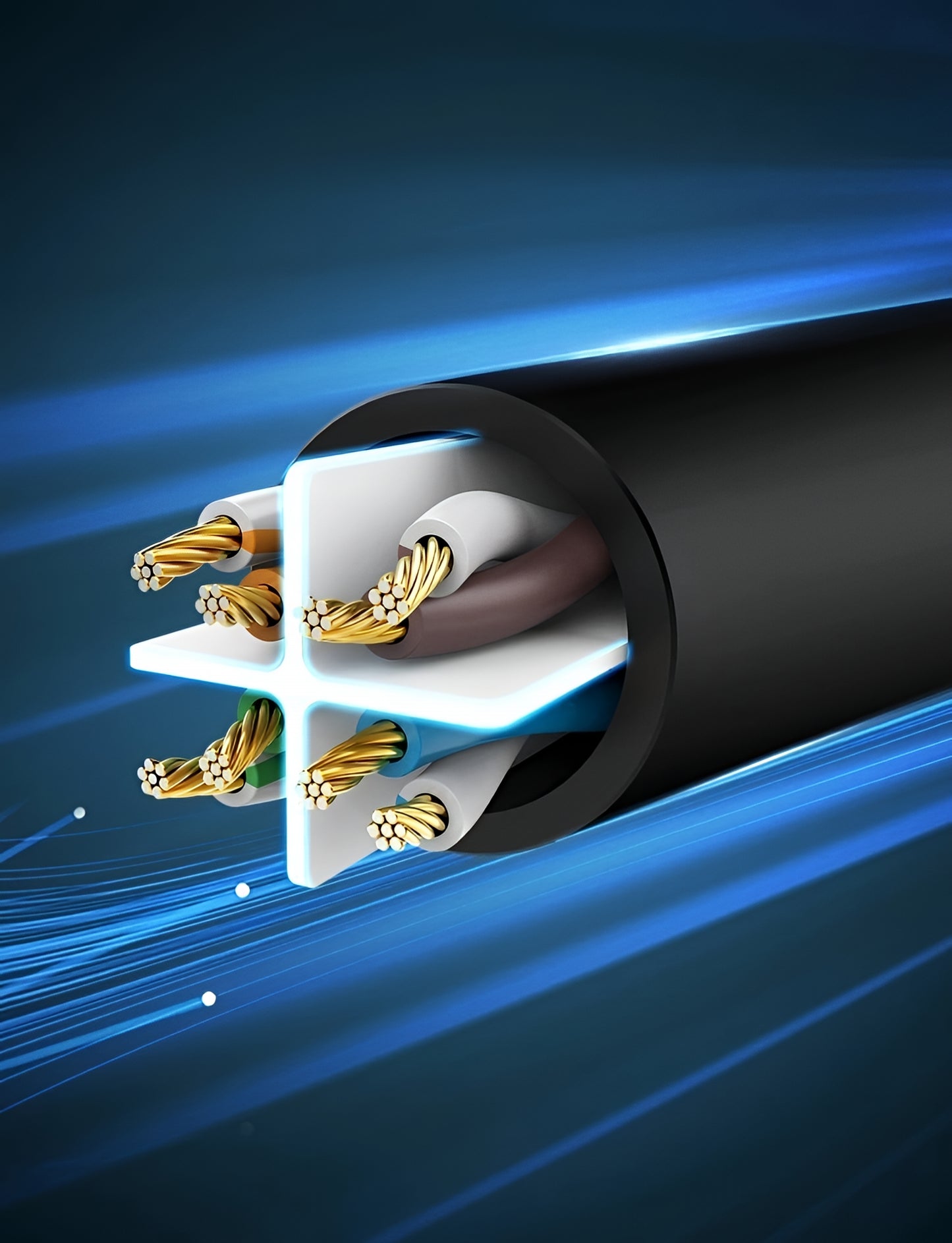 Kabel sieciowy UGREEN NW102, UTP, Cat6, 5m, Czarny