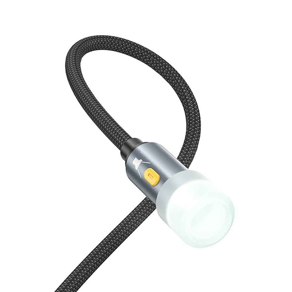 Kabel Led HOCO UA38C, USB-C / USB-A, 0,3m, Czarny