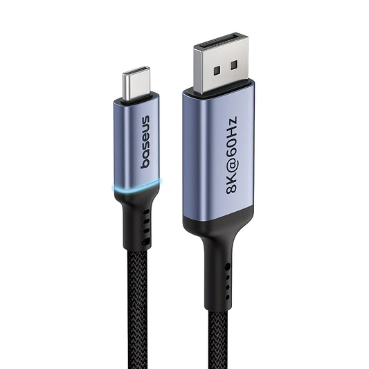 Kabel audio-wideo USB-C - DisplayPort USB-C Baseus Ultra Clarity, 8K, 1,5 m, czarny B006337070D111-00