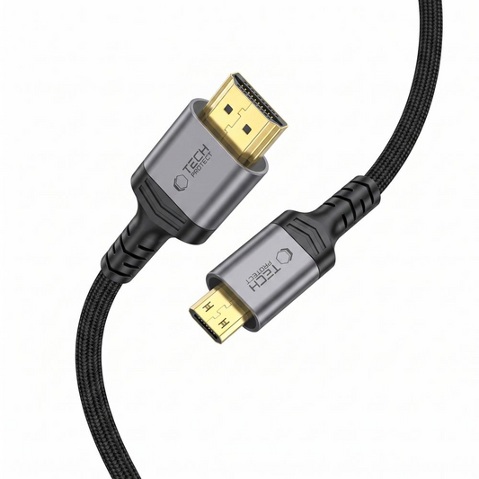 Kabel wideo Tech-Protect Ultraboost 2, miniHDMI - HDMI, 8K, 2m, Czarny
