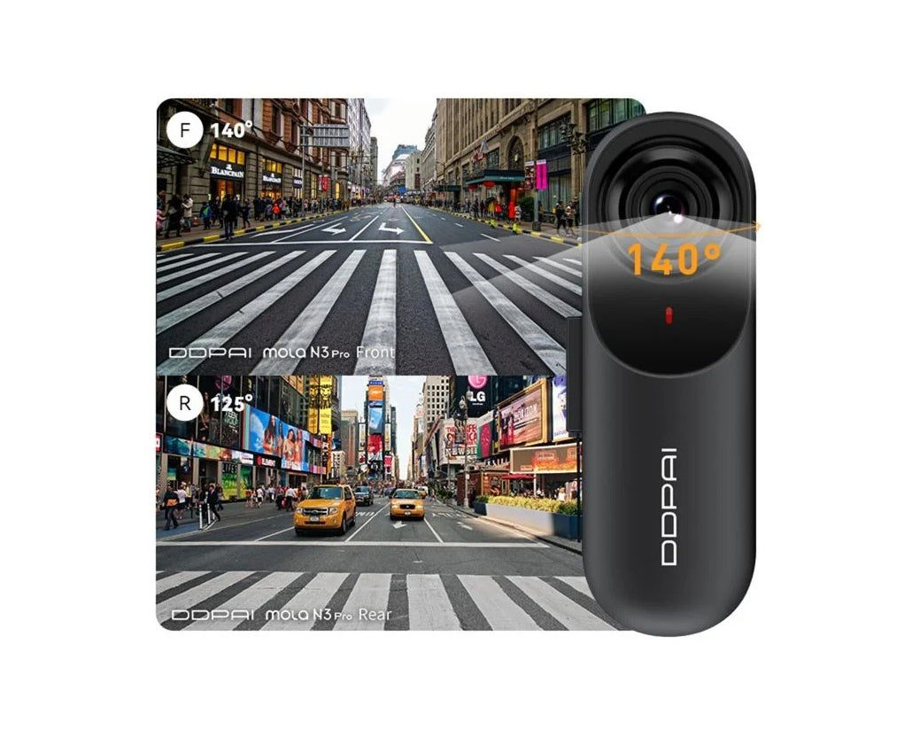 Kamera samochodowa przód tył DDPAI mola N3 Pro 2026, 1600P, Wi-Fi