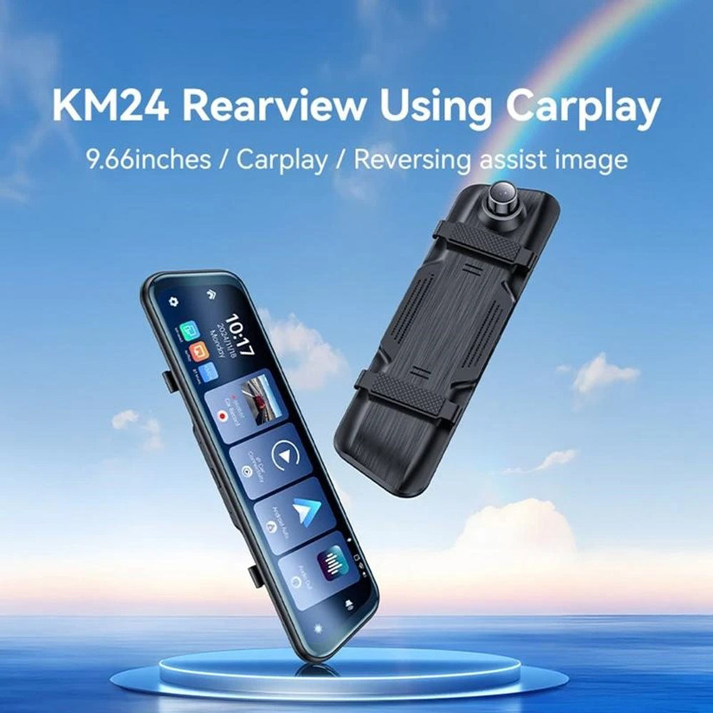Kamera Samochodowa Yesido KM24 z Carplay / Android Auto, 4K, Wyświetlacz 9.66 cala