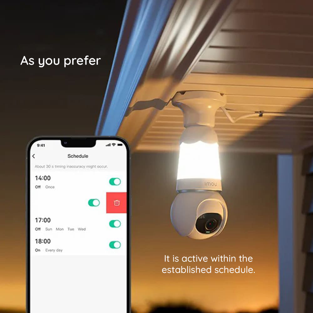 Kamera monitoringu Imou Bulb, Wi-Fi, 2K, do wnętrz IPC-S6DP-5M0WEB-E27