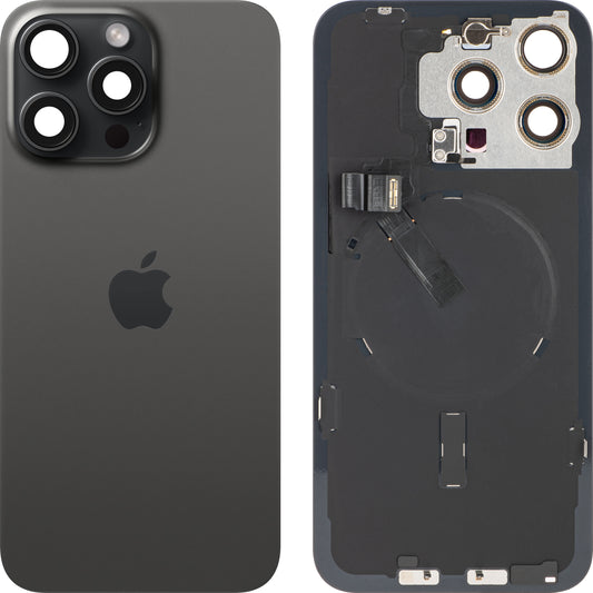 Pokrywa baterii Apple iPhone 15 Pro Max, czarna (czarny tytan), Swap