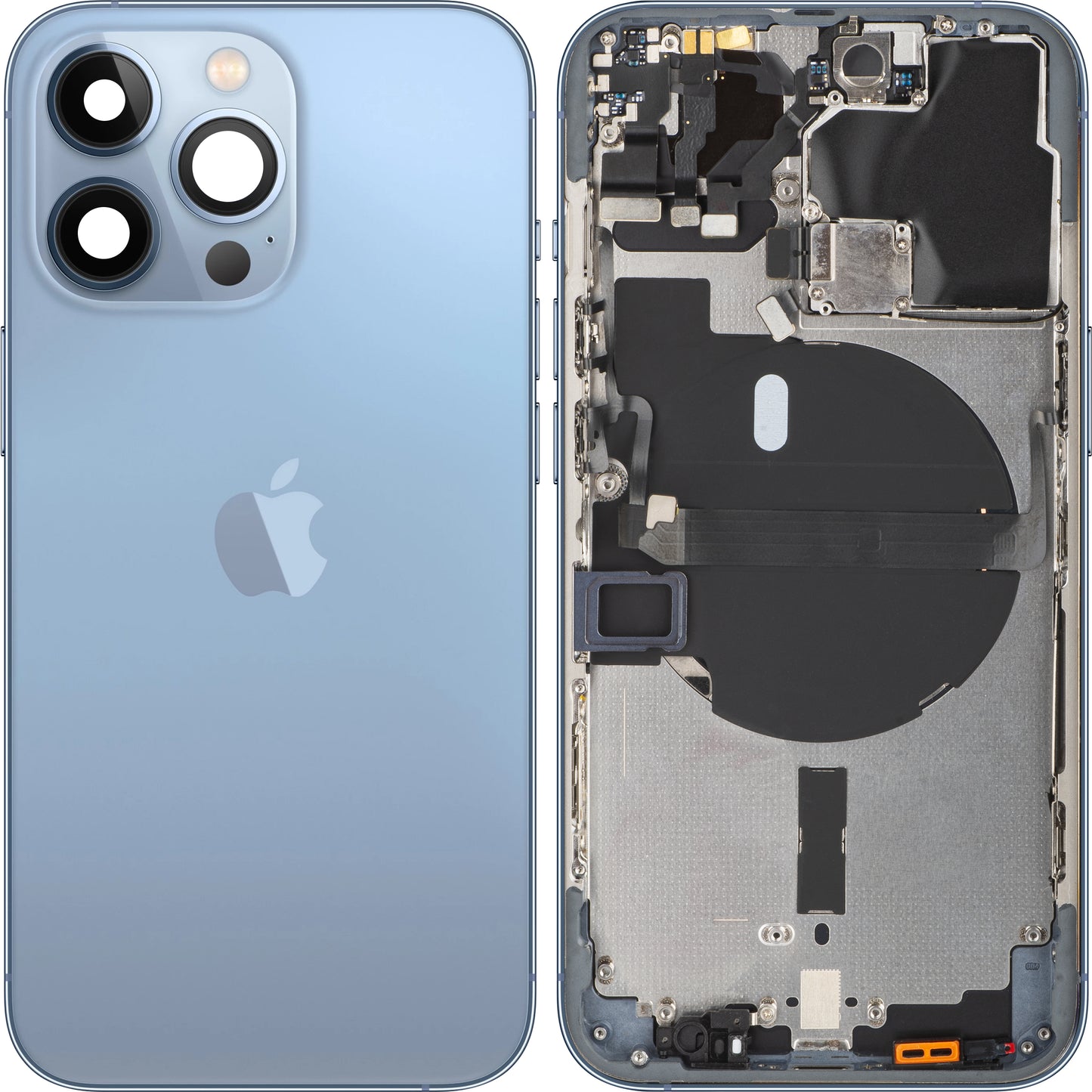 Pokrywa baterii do telefonu Apple iPhone 13 Pro, z połową obudowy, niebieska (Sierra Blue), Swap