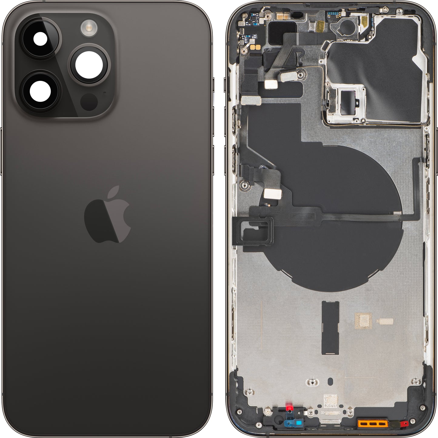 Pokrywa baterii Apple iPhone 14 Pro Max, z etui środkowym, czarna (Space Black), Swap