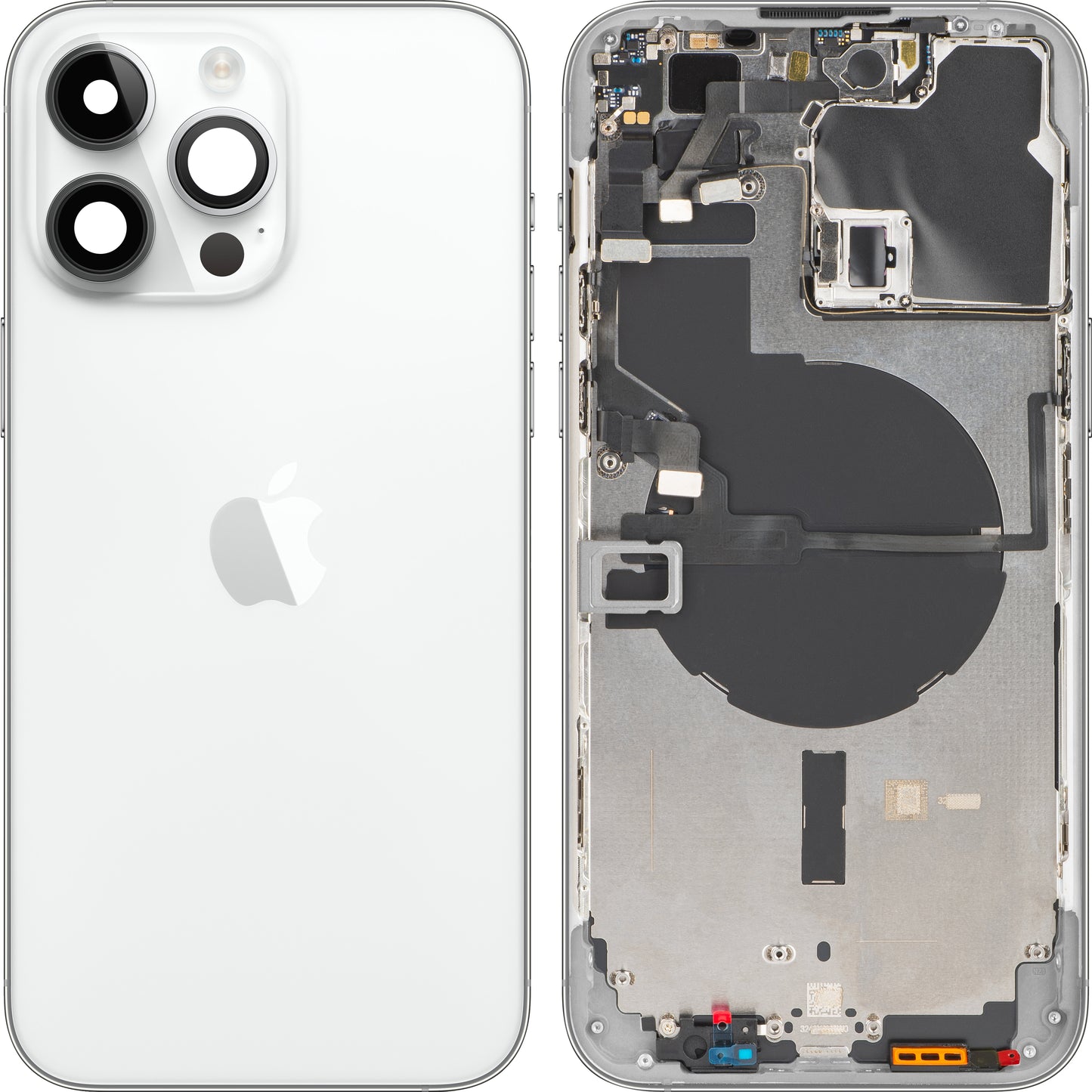 Pokrywa baterii Apple iPhone 14 Pro Max, z etui środkowym, srebrna, Swap