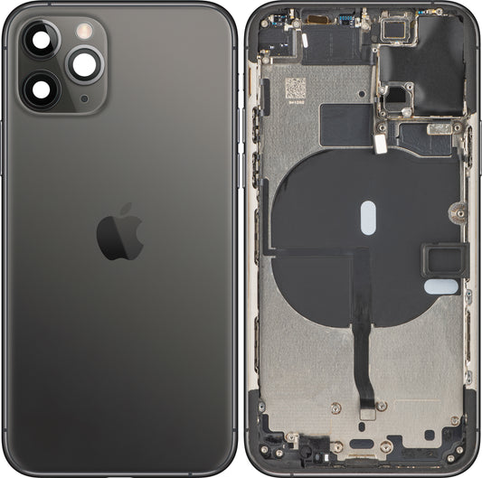 Pokrywa baterii Apple iPhone 11 Pro, z etui środkowym, czarna (gwiezdna szarość), Swap