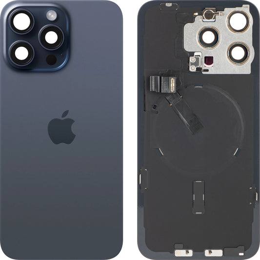 Pokrywa baterii Apple iPhone 15 Pro Max, niebieska (niebieski tytan), Swap