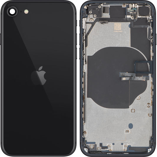 Apple iPhone SE (2022) Pokrywa baterii, z obudową, czarna (północ), Swap