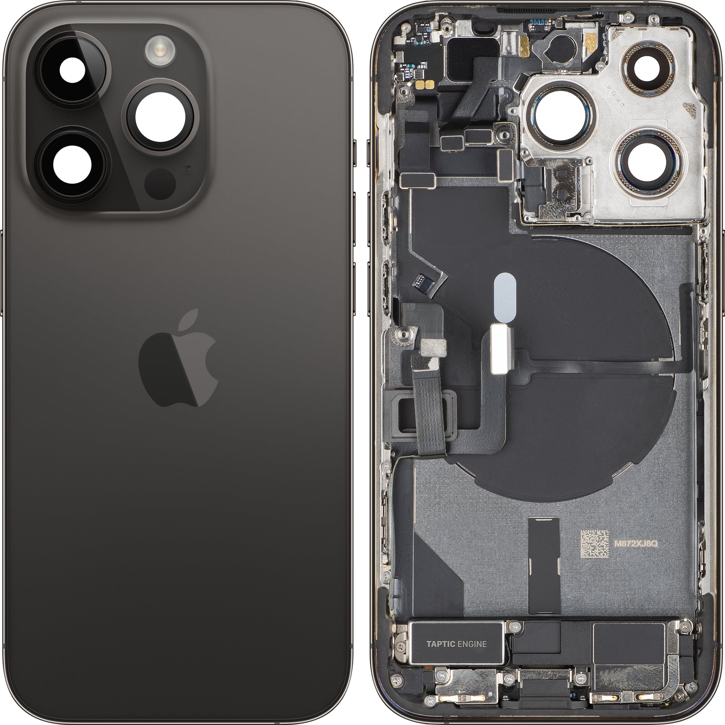 Pokrywa baterii Apple iPhone 14 Pro, z obudową środkową, pełne części, czarny (Space Black), Swap