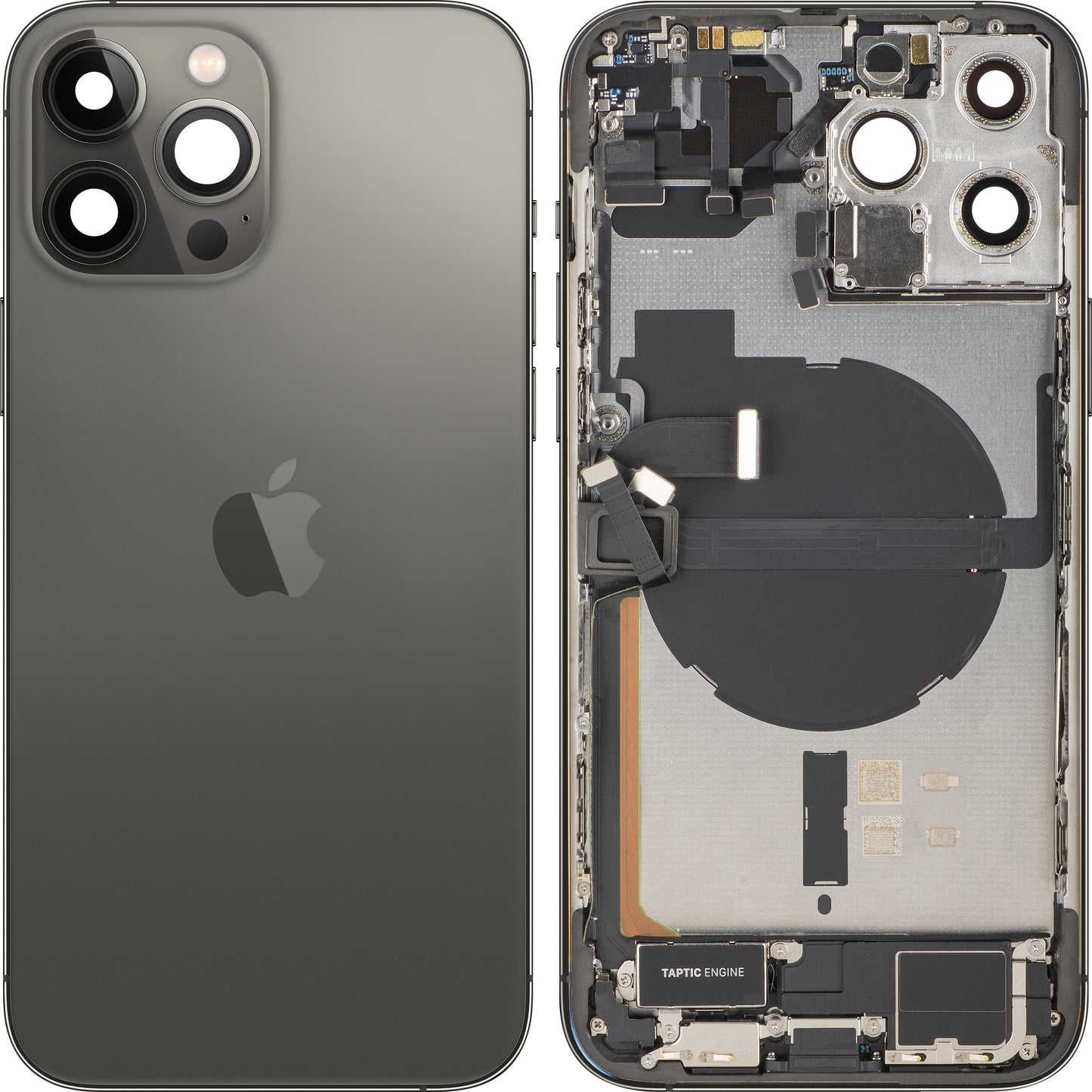 Pokrywa baterii Apple iPhone 13 Pro Max, z obudową środkową, pełne części, czarny (Graphite), Swap