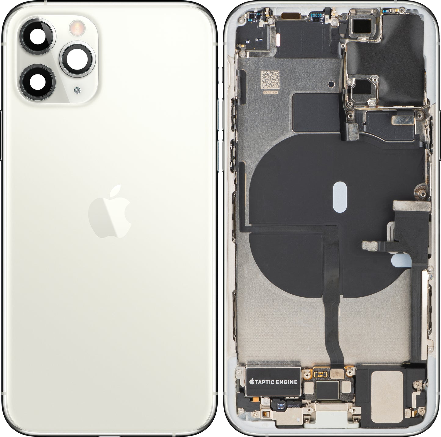 Pokrywa baterii Apple iPhone 11 Pro, z obudową środkową, pełne części, srebrna, swap