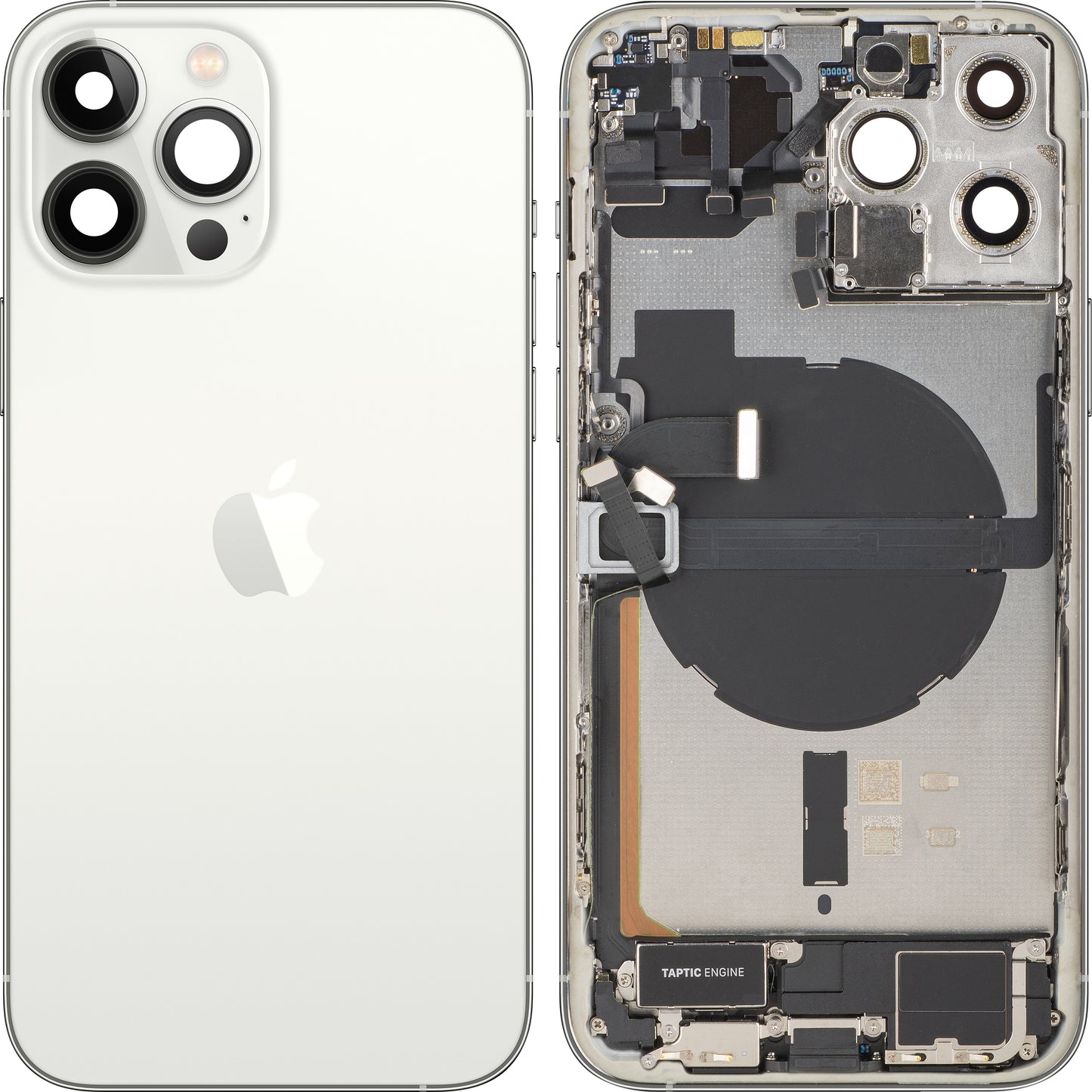Pokrywa baterii Apple iPhone 13 Pro Max, z obudową środkową, pełne części, srebrna, swap