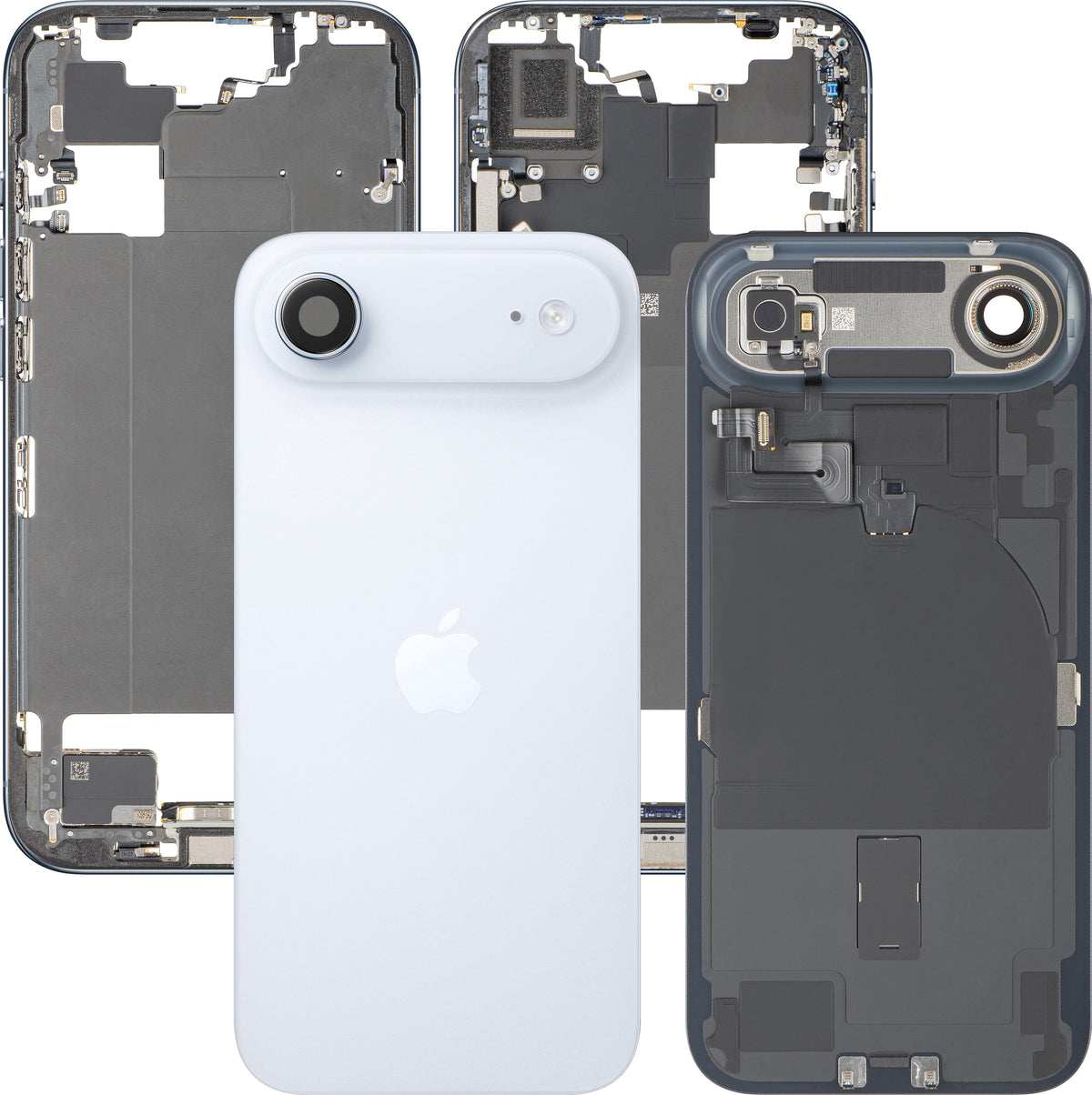 Pokrywa baterii Apple iPhone 17 Air, z obudową środkową, pełne części, niebieska (Sky Blue), Swap Premium