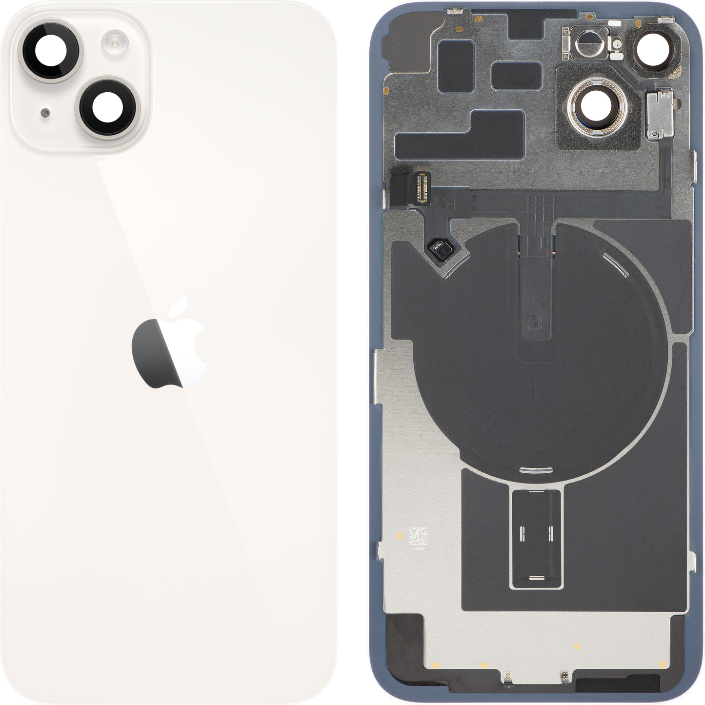 Pokrywa baterii Apple iPhone 14 Plus, z obudową środkową, pełne części, biały (Starlight), wymiana
