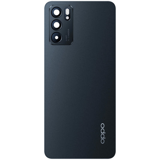 Pokrywa baterii Oppo Reno6 5G, czarna (gwiezdna czerń), Service Pack 4907797