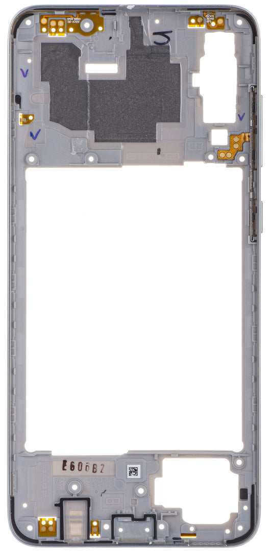 Samsung Galaxy A70 A705 Middle Case, srebrny