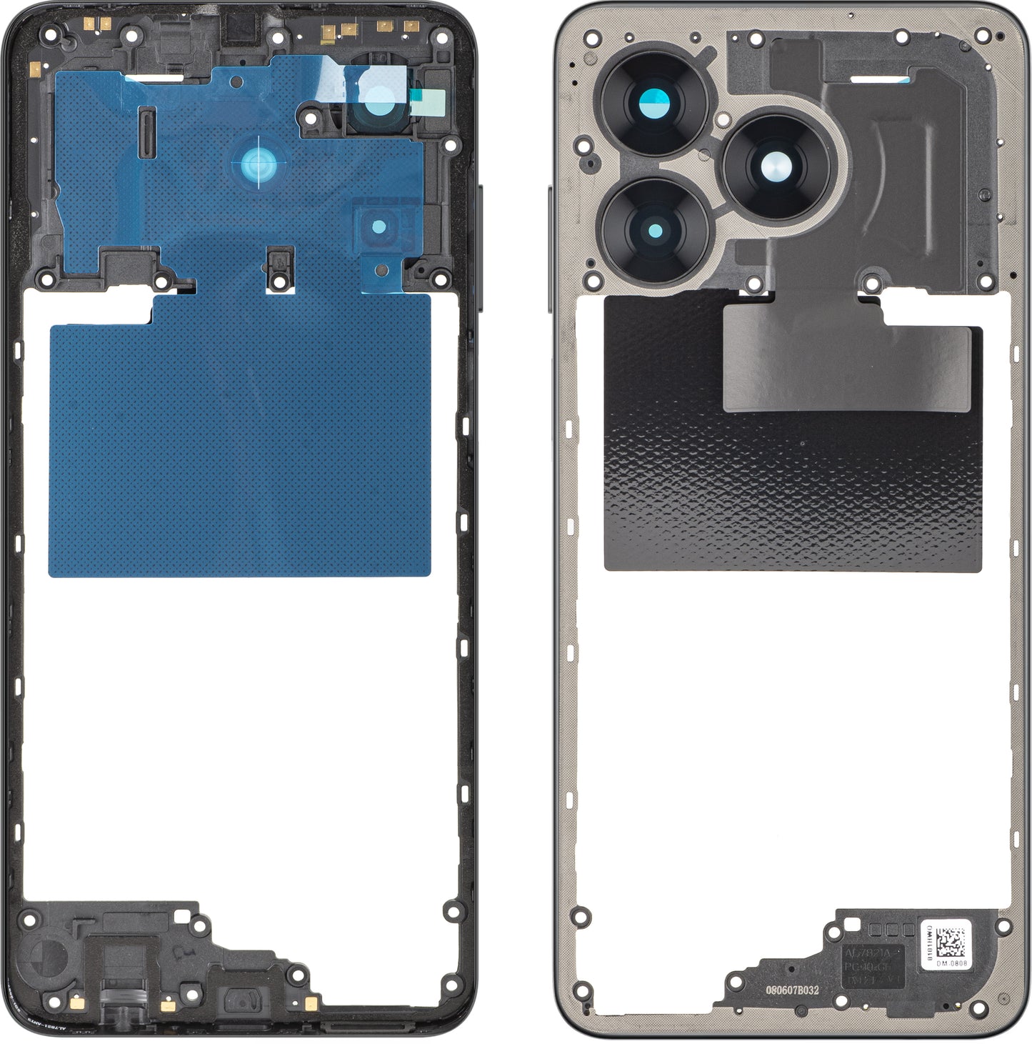 Obudowa Środkowa Honor X5c Plus, Czarny (Midnight Black), Service Pack 9707ACHX
