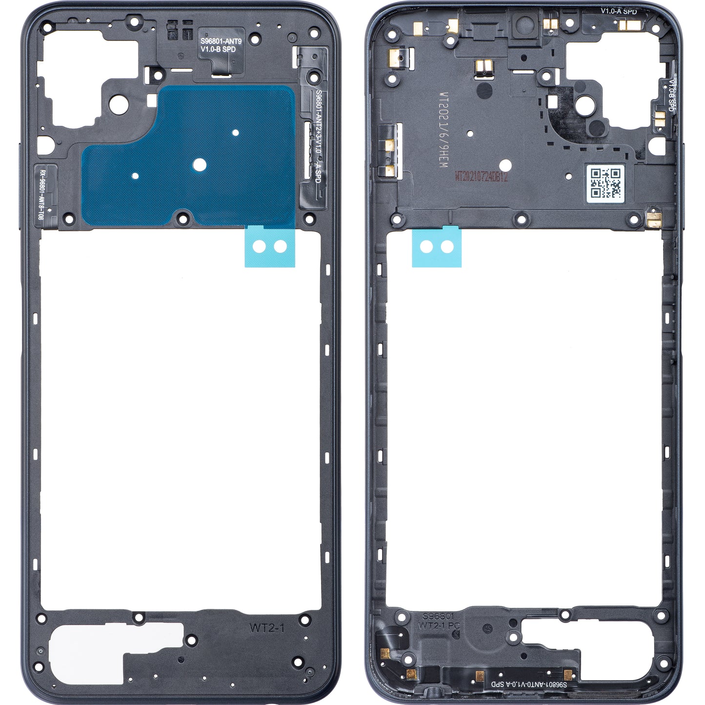 Etui Mijloc Samsung Galaxy A22 5G A226, czarny