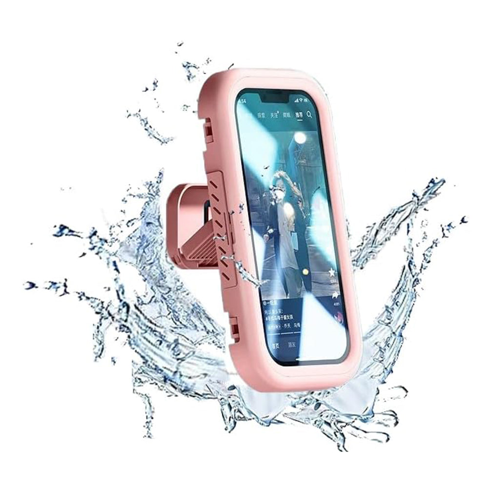Obudowa ścienna z membraną dotykową Techsuit LC-999 dla telefonu, wodoodporna, różowa