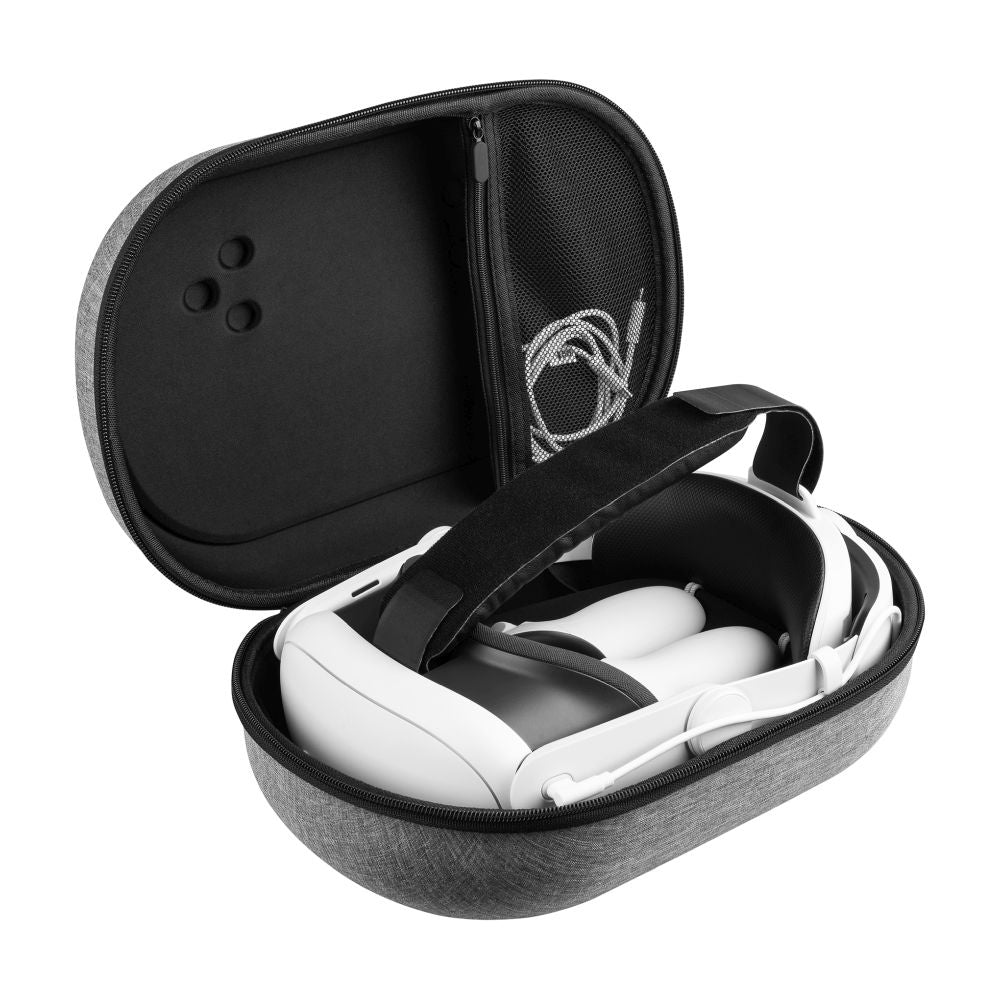 Etui ochronne Fixed do okularów VR dla Meta Quest 3S / 3, Szare