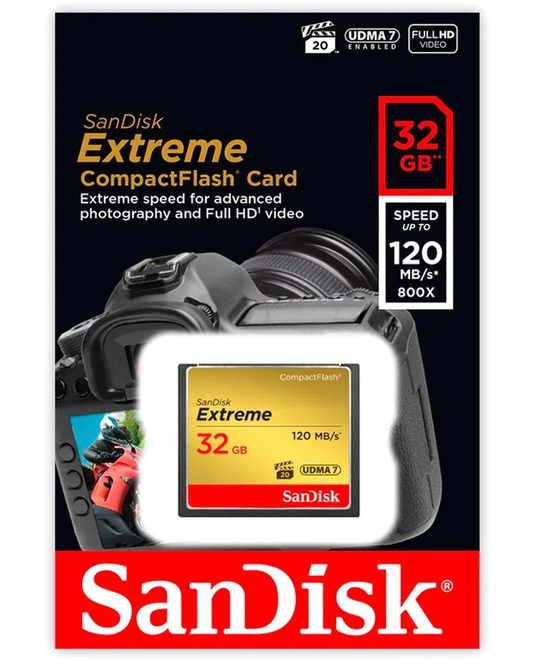 Karta pamięci CompactFlash SanDisk Extreme, 32Gb, UDMA 7 SDCFXSB-032G-G46
