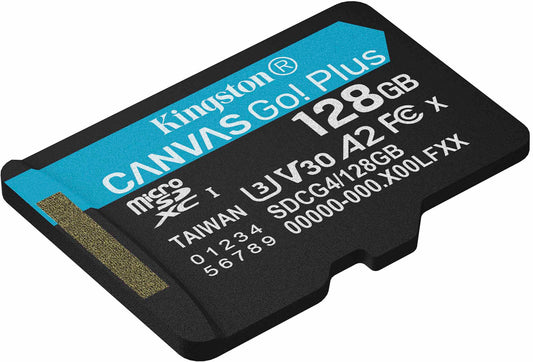 Karta pamięci microSDXC Kingston Canvas Go Plus Android A2, 128Gb, Klasa 10 / UHS-1 U3 SDCG4/128GBSP