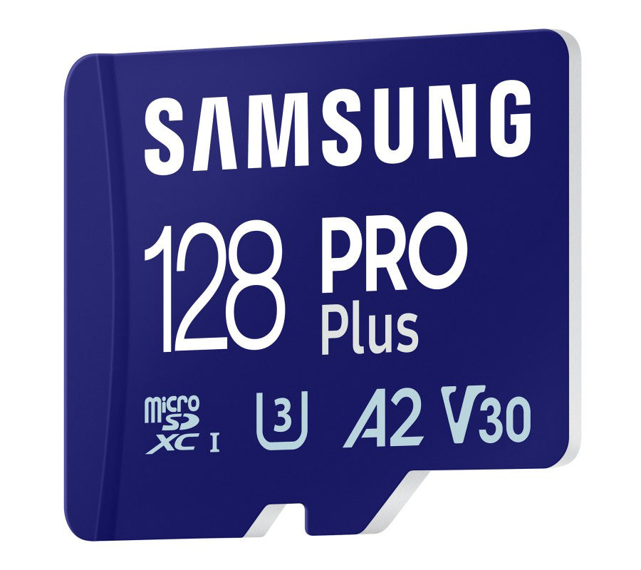 Karta pamięci microSDXC Samsung PRO Plus, 128Gb, Klasa 10 / UHS-1 U3, z czytnikiem kart MB-MD128SB/WW
