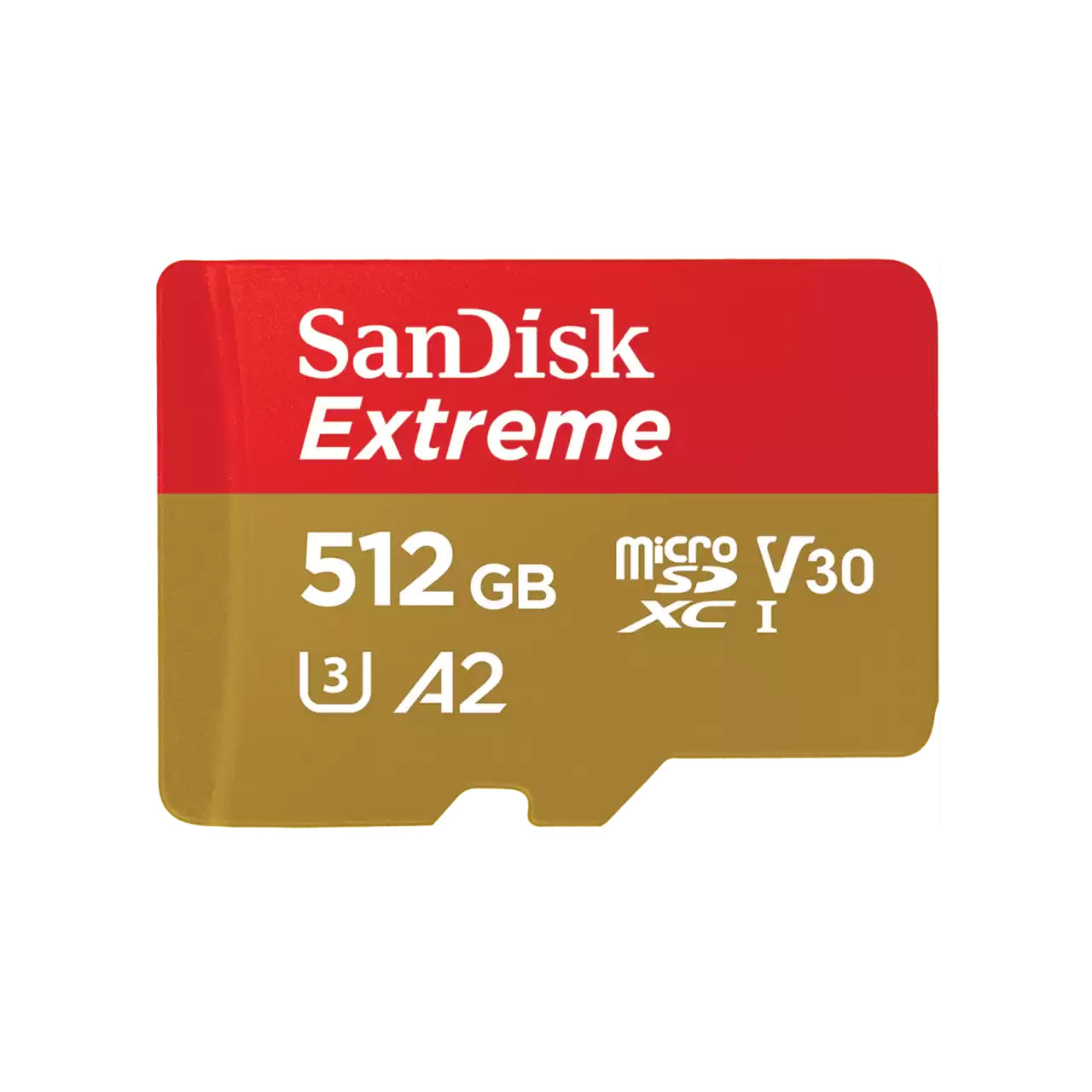 Karta pamięci microSDXC SanDisk Extreme, 512Gb, Klasa 10 / UHS-1 U3 SDSQXAV-512G-GN6MN