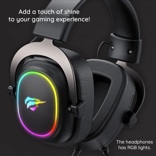 Słuchawki Gamingowe 3.5mm HAVIT H2002P, 2m, Czarne