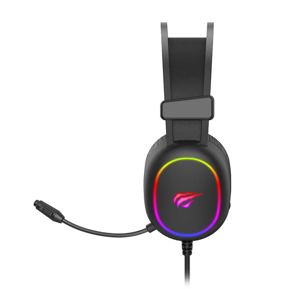 Słuchawki Gamingowe 3.5mm HAVIT H2016d, RGB, 2m, Czarne