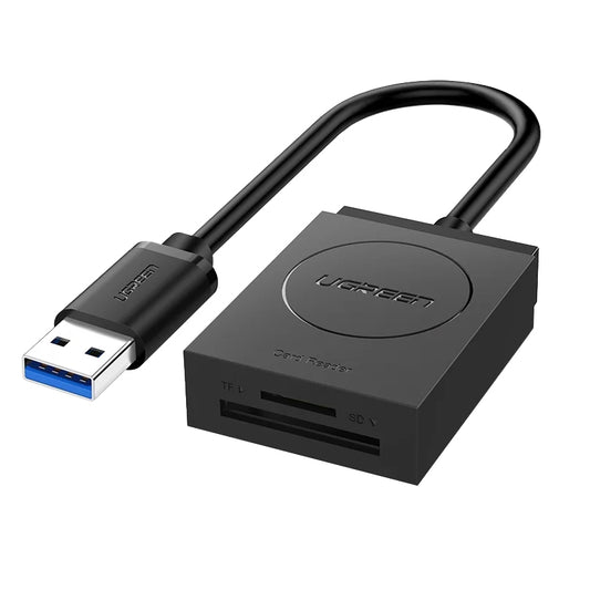 Czytnik kart USB 3.0 UGREEN CR127, SD - microSD, czarny