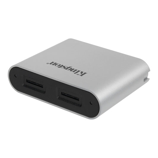 Czytnik kart pamięci Kingston Workflow USB 3.2, Dual microSD, szary WFS-SDC