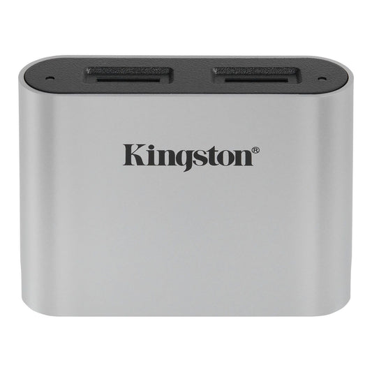 Czytnik kart pamięci Kingston Workflow USB 3.2, Dual microSD, szary WFS-SDC
